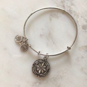 Alex and Ani Silver Compass Bangle